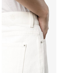weißer Hosenrock aus Jeans von Alexander McQueen