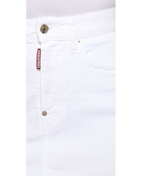 weißer Jeans Minirock von Dsquared2