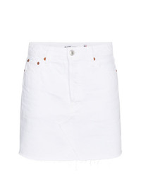 weißer Jeans Minirock von RE/DONE