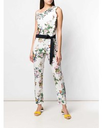 weißer Jumpsuit mit Blumenmuster von Liu Jo