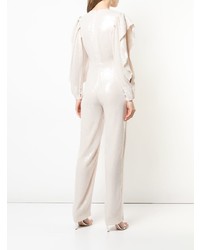 weißer Jumpsuit mit Rüschen von Rubin Singer