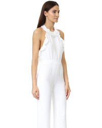 weißer Jumpsuit von Diane von Furstenberg