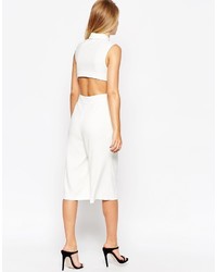 weißer Jumpsuit von Asos