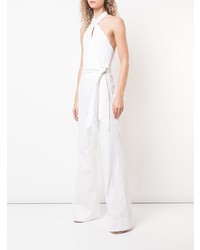 weißer Jumpsuit von Josie Natori