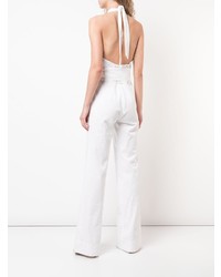 weißer Jumpsuit von Josie Natori