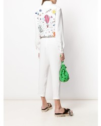 weißer Jumpsuit von Mira Mikati