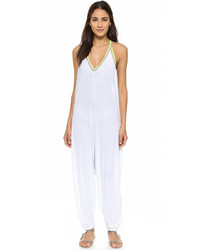 weißer Jumpsuit