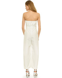 weißer Jumpsuit von Yigal Azrouel