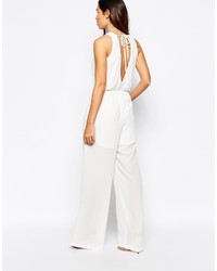 weißer Jumpsuit