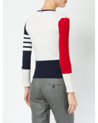 weißer Kaschmirpullover von Thom Browne