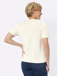 weißer Kurzarmpullover von Witt