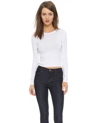 weißer kurzer Pullover von DKNY