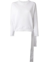 weißer kurzer Pullover von Maison Martin Margiela