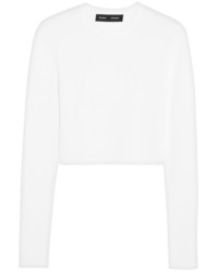 weißer kurzer Pullover von Proenza Schouler