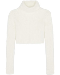 weißer kurzer Pullover von Roberto Cavalli