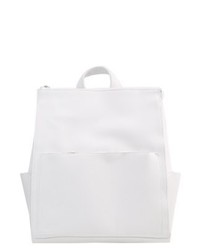 weißer Leder Rucksack von Missguided