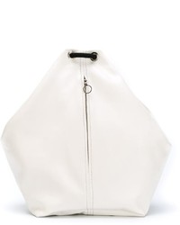 weißer Leder Rucksack von MM6 MAISON MARGIELA
