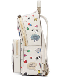 weißer Leder Rucksack von Anya Hindmarch