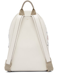 weißer Leder Rucksack von Anya Hindmarch
