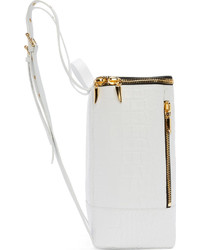 weißer Leder Rucksack von Giuseppe Zanotti
