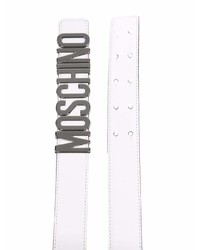 weißer Ledergürtel von Moschino