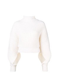 weißer Oversize Pullover von A.W.A.K.E.