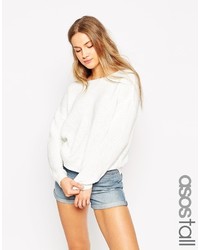 weißer Oversize Pullover von Asos