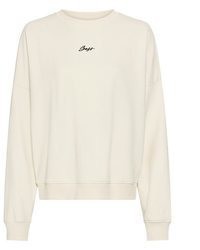 weißer Oversize Pullover von BOSS ORANGE