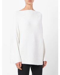 weißer Oversize Pullover von Calvin Klein