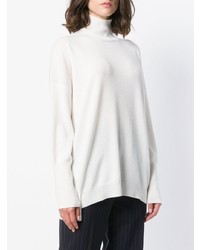 weißer Oversize Pullover von Agnona