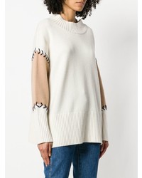 weißer Oversize Pullover von Chinti & Parker