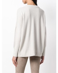 weißer Oversize Pullover von Peserico
