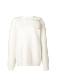 weißer Oversize Pullover von JW Anderson