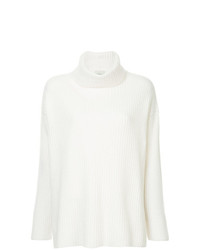 weißer Oversize Pullover von Le Kasha