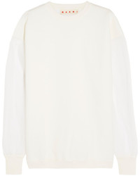 weißer Oversize Pullover von Marni