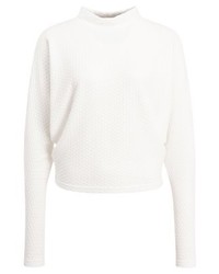 weißer Oversize Pullover von one more story
