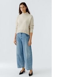 weißer Oversize Pullover von Oui