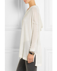 weißer Oversize Pullover von Donna Karan