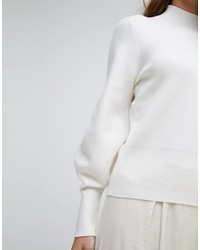 weißer Oversize Pullover von Selected