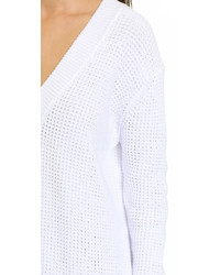weißer Oversize Pullover von DKNY