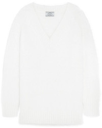 weißer Oversize Pullover von Prada