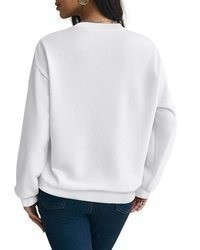 weißer Oversize Pullover von PYLIKE