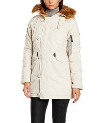 weißer Parka von Alpha Industries