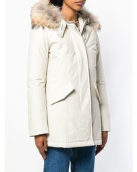 weißer Parka von Woolrich