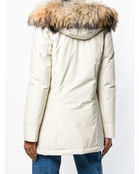 weißer Parka von Woolrich