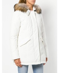 weißer Parka von Woolrich