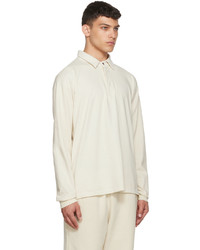 weißer Polo Pullover von Les Tien