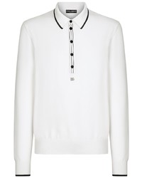 weißer Polo Pullover von Dolce & Gabbana