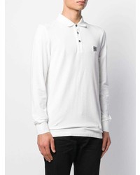 weißer Polo Pullover von BOSS HUGO BOSS