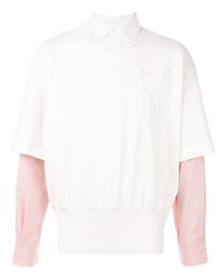 weißer Polo Pullover von Fengchen Wang